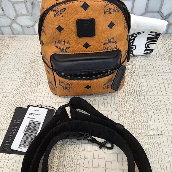 New Authentic MCM STARK Mini CROSSBODY IN VISETOS MMR CAVE01 CO001 - Picture 2 of 16